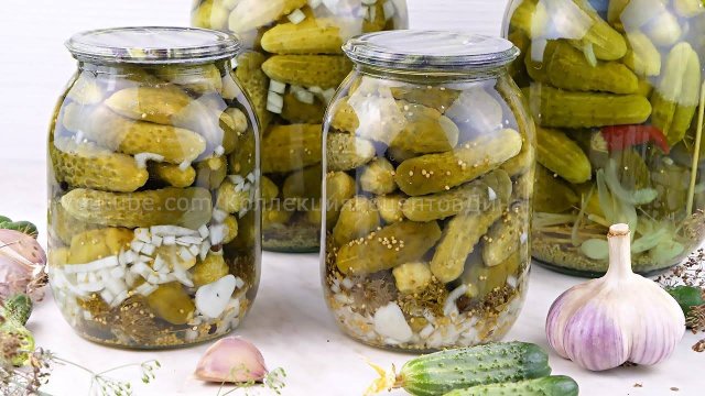 🥒Вкуснейшие маринованные корнишоны на зиму! Кисло сладкие огурцы