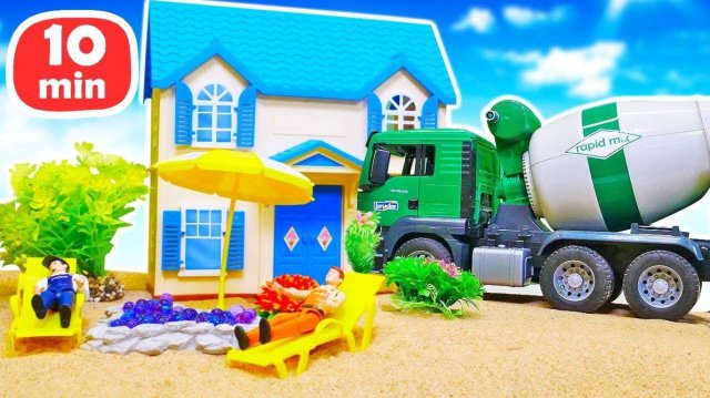Песочница и машинки для детей. Видео для малышей про игрушки