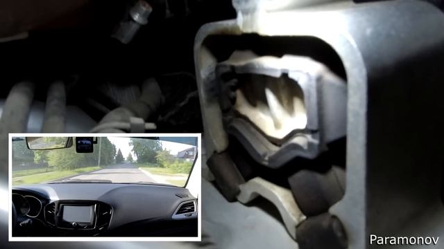 Замена правой опоры двигателя Lada Vesta на гидроопору от ComfortCustom. Сравнение работы опор.