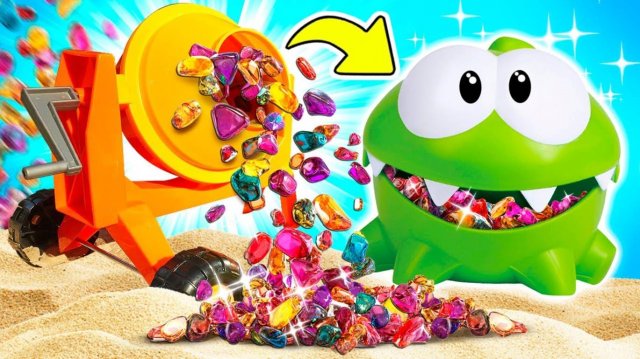Ам Ням и песочная вечеринка с едой! Видео для малышей про игры в песочнице