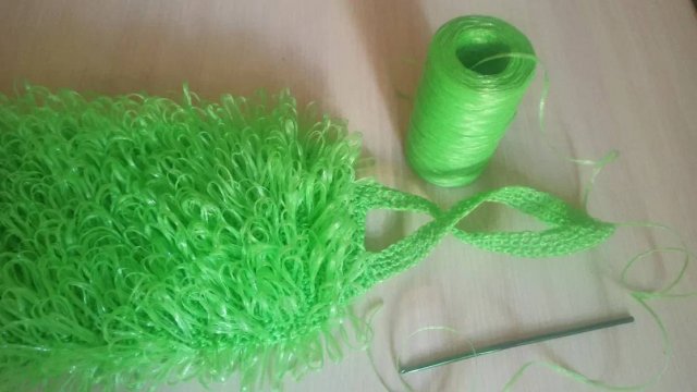 Мочалка крючком_Мочалка крючком для начинающих.
