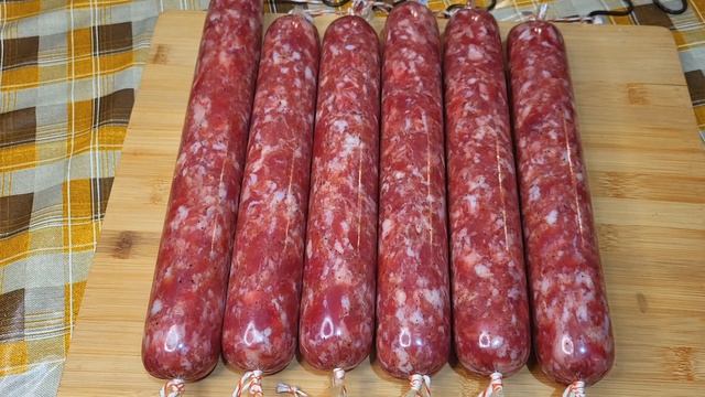 💥 Сыровяленая колбаса из мяса свинины | Готовим сыровяленую колбасу сами в обычном холодильнике