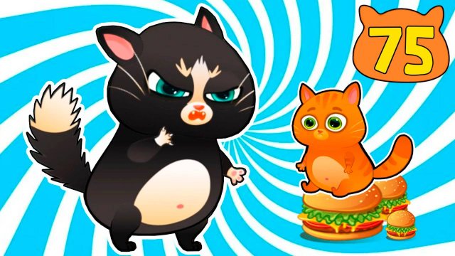 Суровый КОТИК БУБУ №75. Кот ВЕЛИКАН Мультик ИГРА про котят на Хвостик ТВ