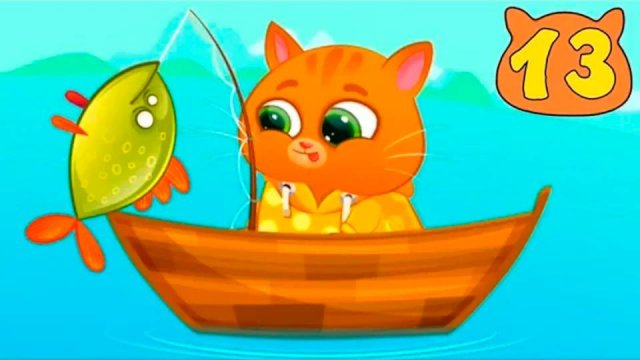 Суровый КОТИК БУБУ №13. Бубу на рыбалке. МУЛЬТФИЛЬМ про котят на канале Хвостик ТВ