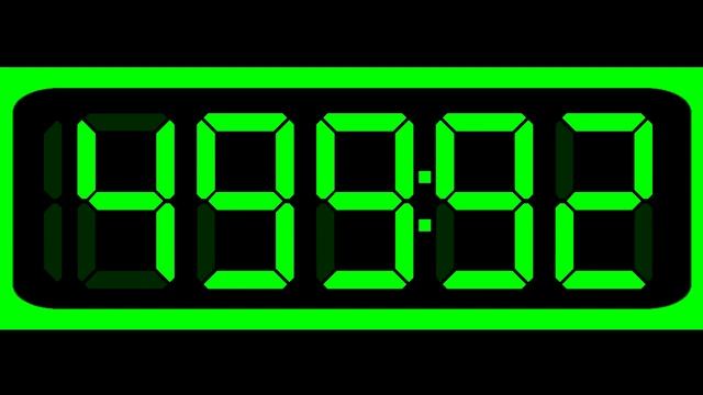 1000 Seconds (16:40 Minutes) Countdown (Digital Stopwatch Version , Remix BBC Countdown , 50FPS)