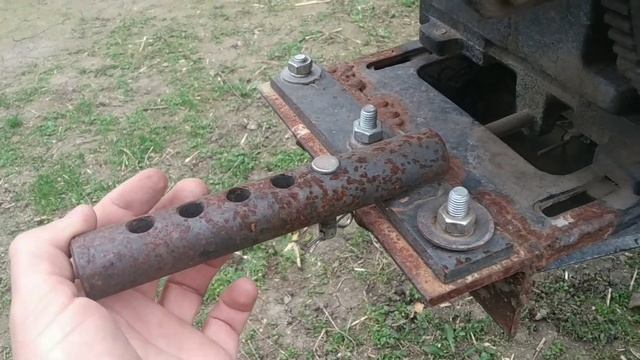 Соединяем косилку с мотоблоком