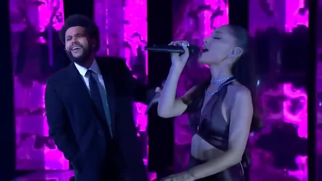 Ariana Grande & The Weeknd SAVE YOUR TEARS Live Performance