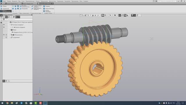 Азбука ВиМП_часть 69. Передача червячная в сборке