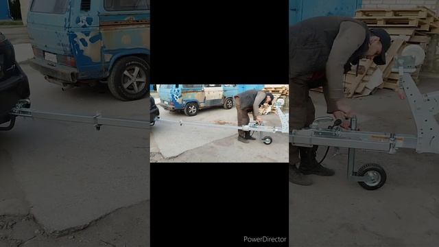 Складной удлинитель дышла для лодочного прицепа