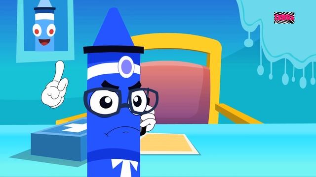 Five Little Crayons | Nursery Rhymes For Babies | Songs For Kids And Childrens