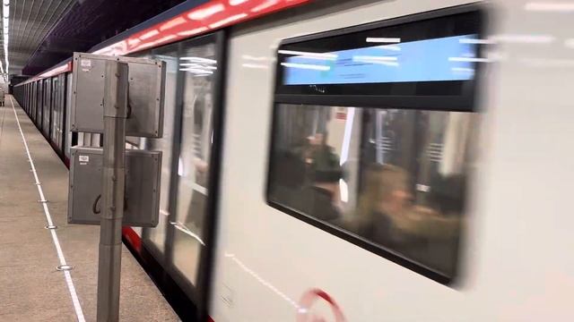 Москва 2024 в свой первый день работы отправляется со станции технопарк(ЗЛ) #метро