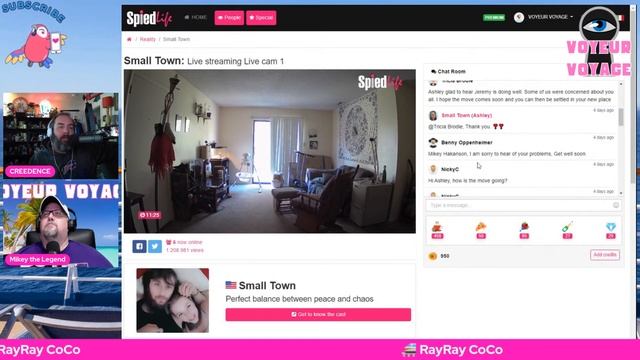 Live Voyeur Voyage to SPIEDLIFE Reality Show 10/11/2022