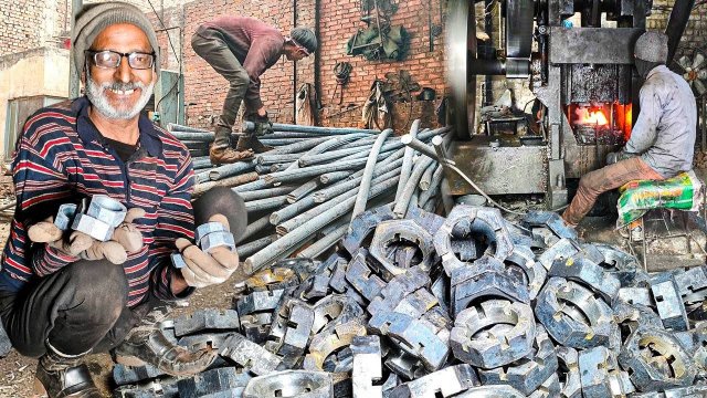 80 Лет Трудолюбия Переделанный хэви-метал Процесс производства шестигранной гайки на заводе в Азии