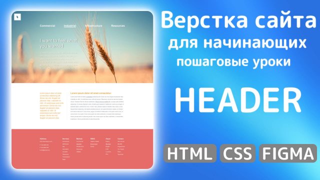 Как сверстать сайт с нуля: HTML, CSS и Figma в действии | Верстаем HEADER