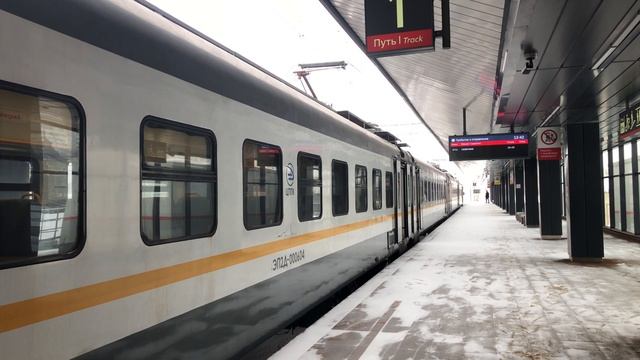 ЭП2Д-0006 ЦППК Перекраска Наше Подмосковье На станции Матвеевское