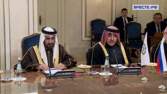 Визит делегации Арабского парламента в Совет Федерации. Мухаммед Ахмед Аль-Ямахи