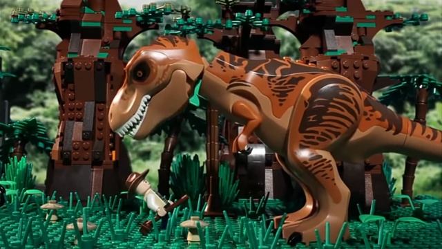 Лего-Анимация когда напали динозавры