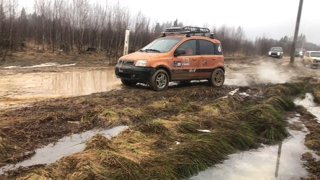 Фиат панда ( fiat panda ) на бездорожье