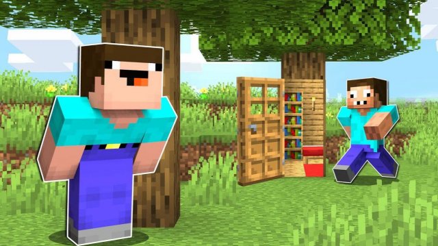 📹 НУБ СЛЕДИТ ЗА ПРО 24 ЧАСА В МАЙНКРАФТ ! НУБИК НЕВИДИМКА И ТРОЛЛИНГ В MINECRAFT →