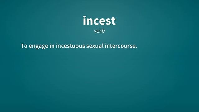Incest | Definition of incest