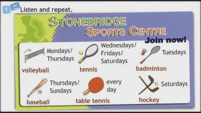 Spotlight 4 SB Module 2 p. 30 ex. 1 Sports