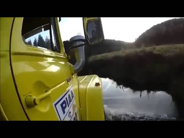 УРАЛ 4320 RUSSIAN TRUCK  Ural im Wasser Урал в воде #КАМАЗ