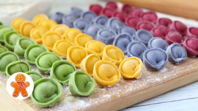 Цветные домашние пельмени без красителей