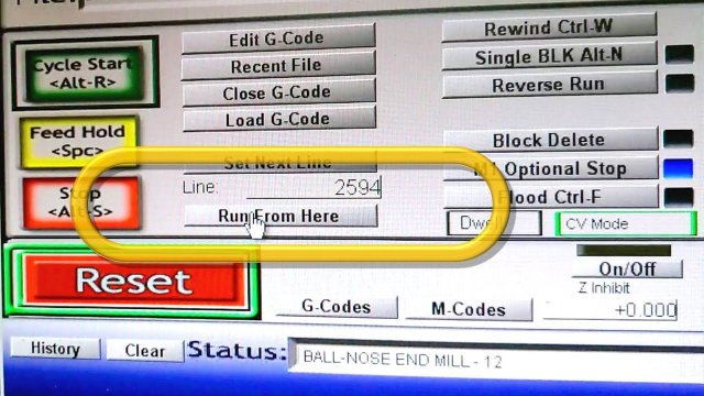 Как запустить с определенной строки выполнение программы в Mach3 на фрезерном ЧПУ | CNC router