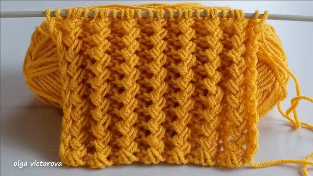 462 РЕЛЬЕФНЫЙ УЗОР СПИЦАМИ Вязание Узоры спицами