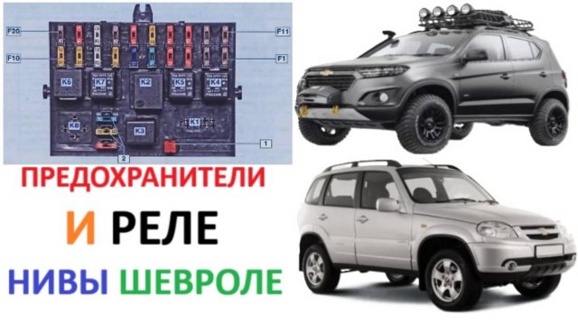Предохранители и реле NIVY CHEVROLET с описанием