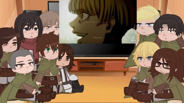 ♡{Реакция персонажей АОТ на себя из будущего}♡