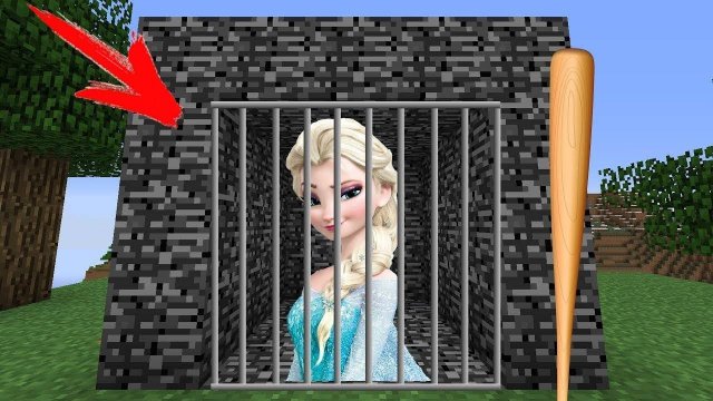 БАБКА ГРЕННИ ПОЙМАЛА И ПОСАДИЛА В ТЮРЬМУ КОРОЛЕВА ЭЛЬЗА В МАЙНКРАФТ НУБ MINECRAFT ЛОВУШКА ТРОЛЛИНГ