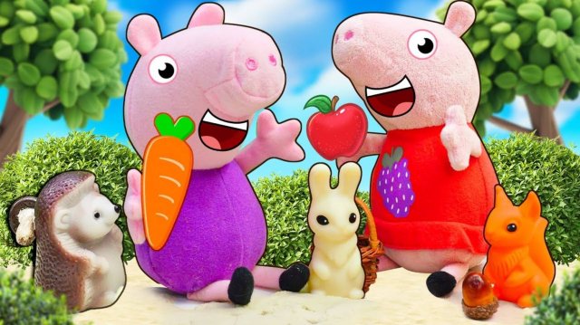 Кто оставил следы в лесу? ✨ Игрушки Свинка Пеппа в видео для малышей