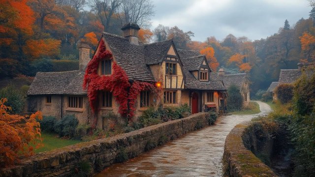 Бибури, Англия. Самая красивая деревня — пешеходная экскурсия в формате 4K HDR | #шариклайф