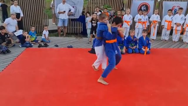 Выступление детской сборной команды по айкидо на юбилее Айкидо Академии Казань.  Август 2021