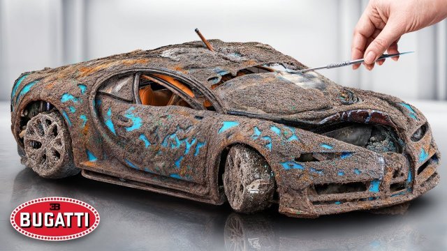 BUGATTI EB 110 vs BUGATTI CHIRON РЕСТОВРАЦИЯ МОДЕЛЬКИ АВТО