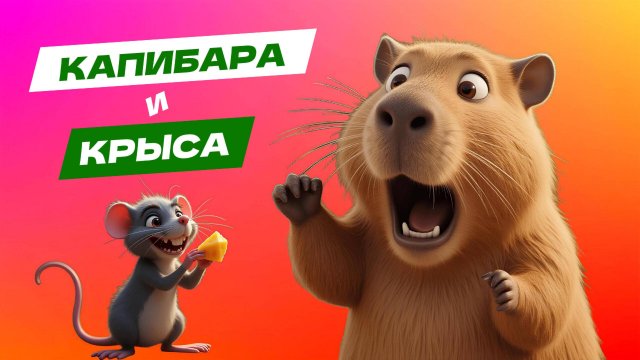 Капибара и Крыса — мультфильм для детей