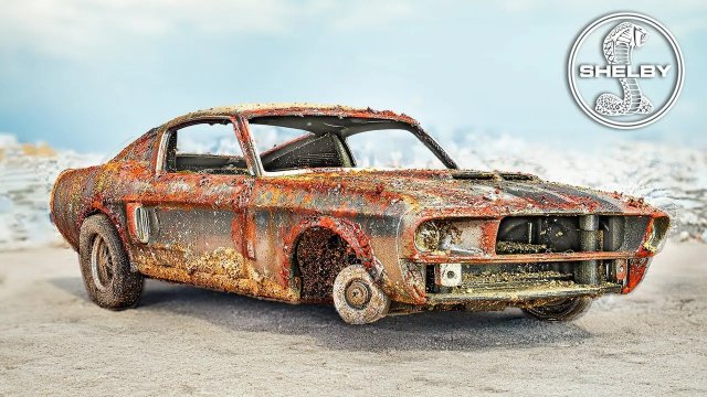 FORD MUSTANG SHELBY GT 500 РЕСТОВРАЦИЯ МОДЕЛЬКИ АВТО