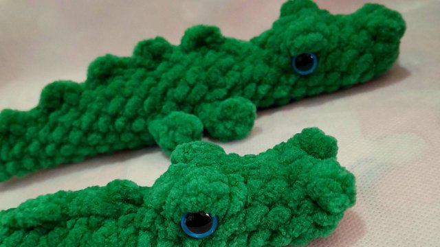 Мастер-класс крокодил связанный  крючком