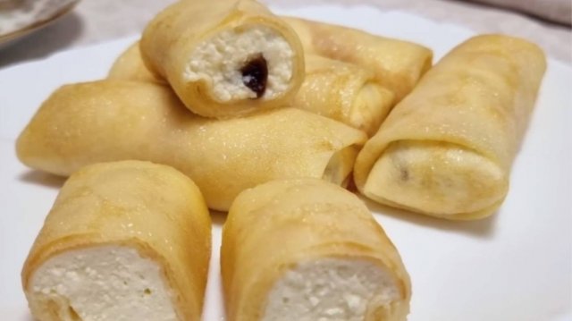 Блинчики с творогом