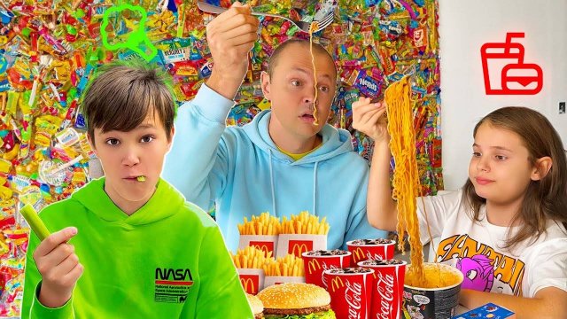 Катя и Макс Miss Katy Mister Max | Макс на челлендж диете