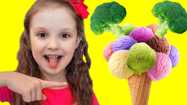 Детская Песня - Ты любишь брокколи с мороженым? Do you like broccoli ice cream? Песенки с Лизой
