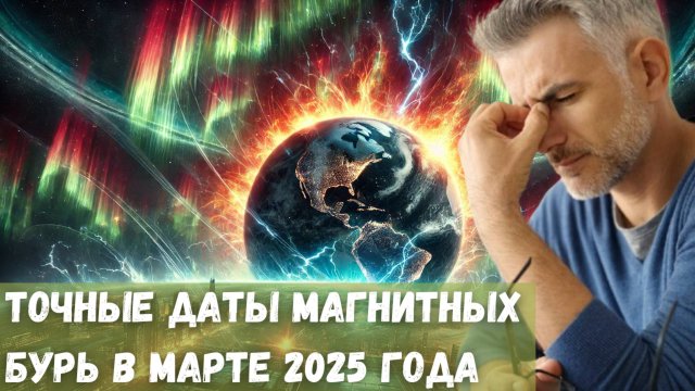 Точные даты магнитных бурь в марте 2025 года