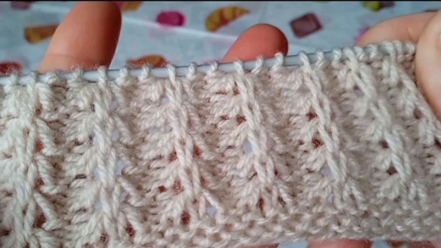 Узор на двух спицах. Очень лёгкое вязание 🤩