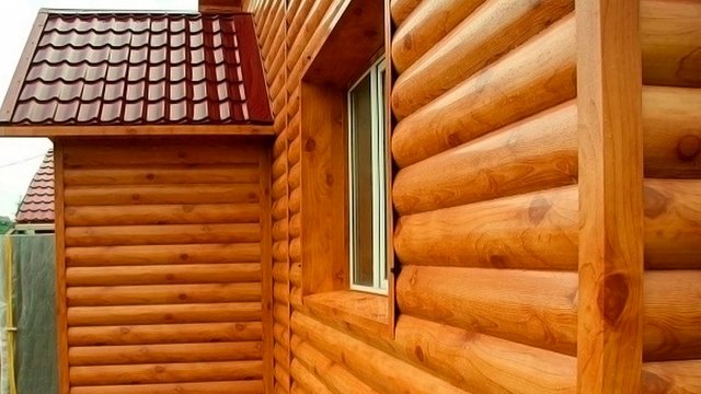 ОТДЕЛКА ФАСАДА БЛОК-ХАУСОМ