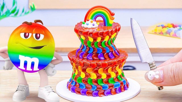 Восхитительный Десерт Из шоколадного торта | Сытный Рецепт Мини-Радужного Шоколадного торта
