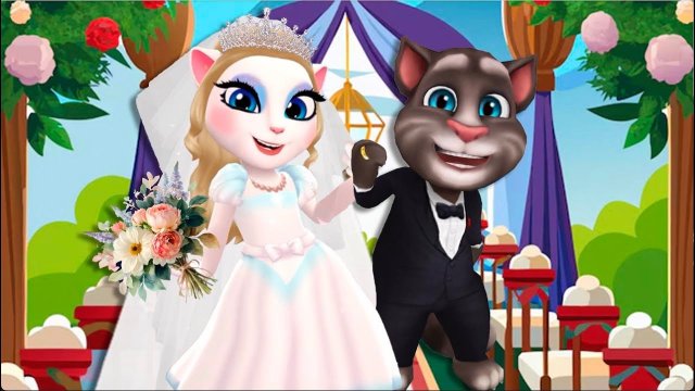 🖼 My talking Angela 2 | Tom and Angela Couple's wedding💍| new update | cosplay →