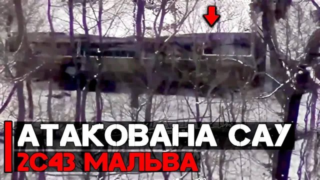 Атакована новейшая российская САУ 2С43 "Мальва"