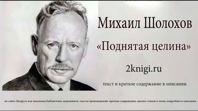 Михаил Шолохов "Поднятая целина" - аудиокнига Книга 1 главы 14-26