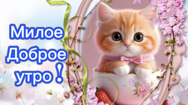 Мяу! Доброе утро!
